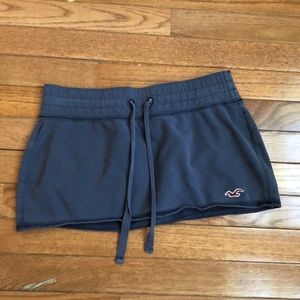 Hollister blue/navy micro mini XS. EUC